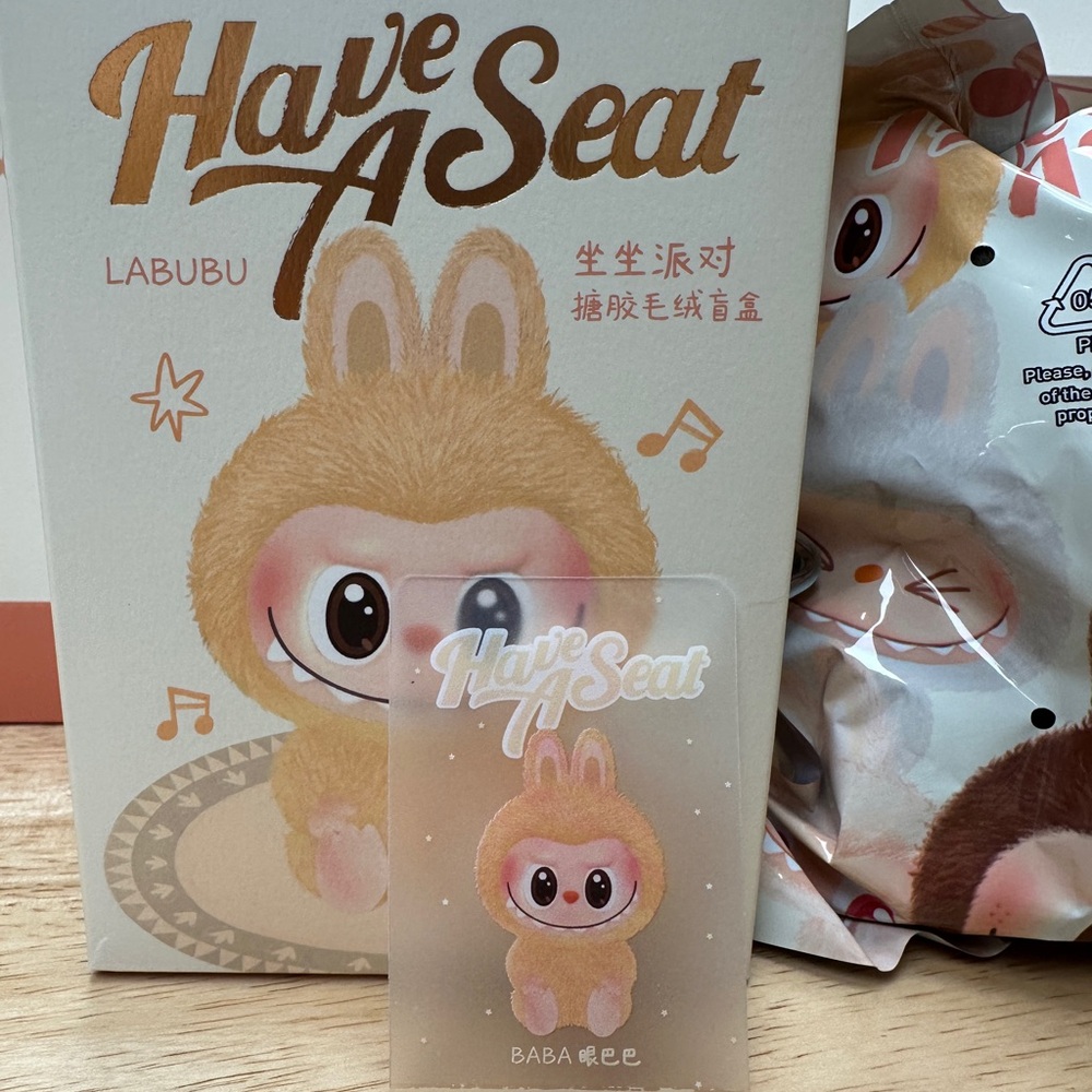 Baba” AUTHENTIC Have a seat Pop Mart Labubu vinyl figure